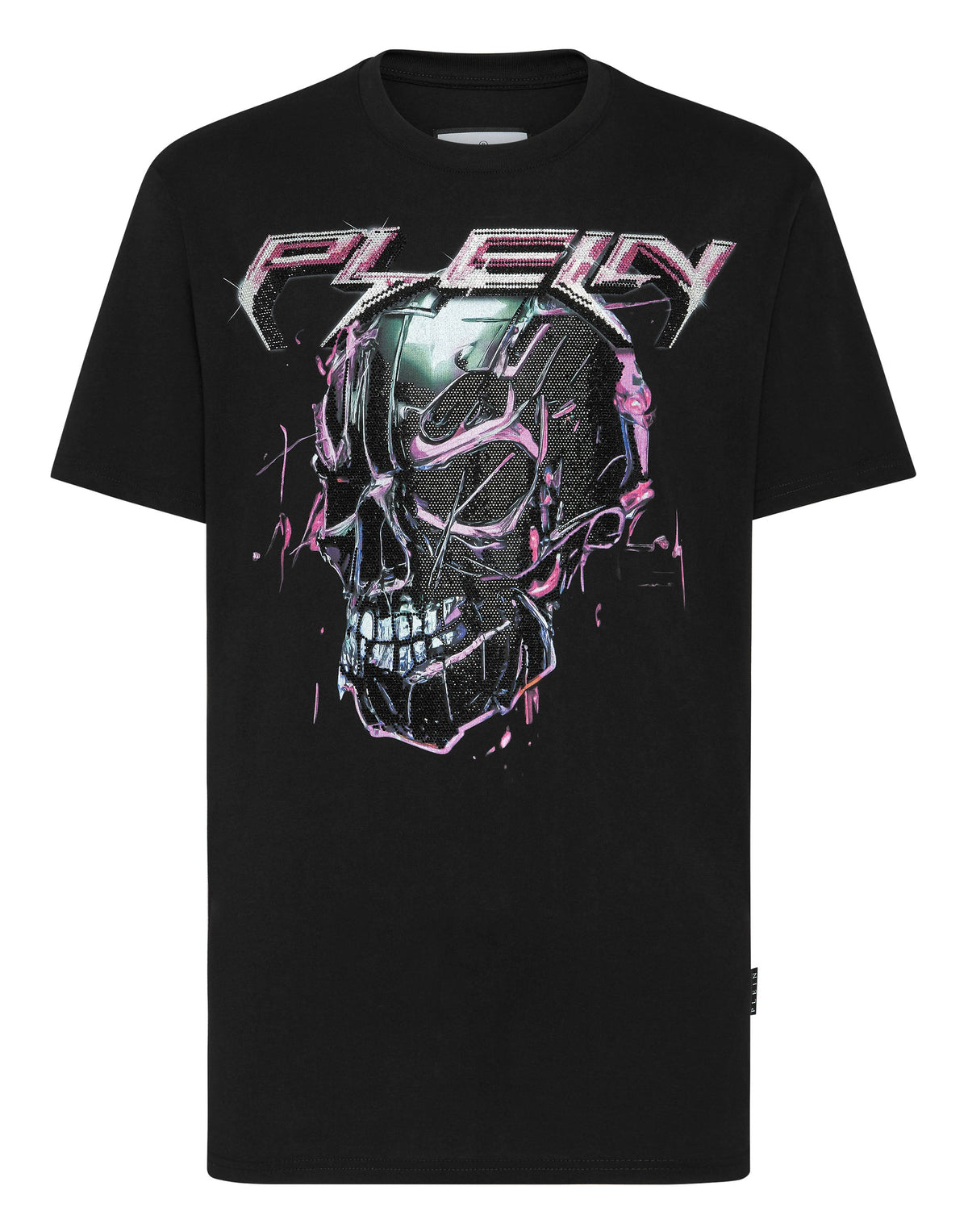 Philipp Plein|T-shirt Round Neck SS Chrome black Men's T-Shirt