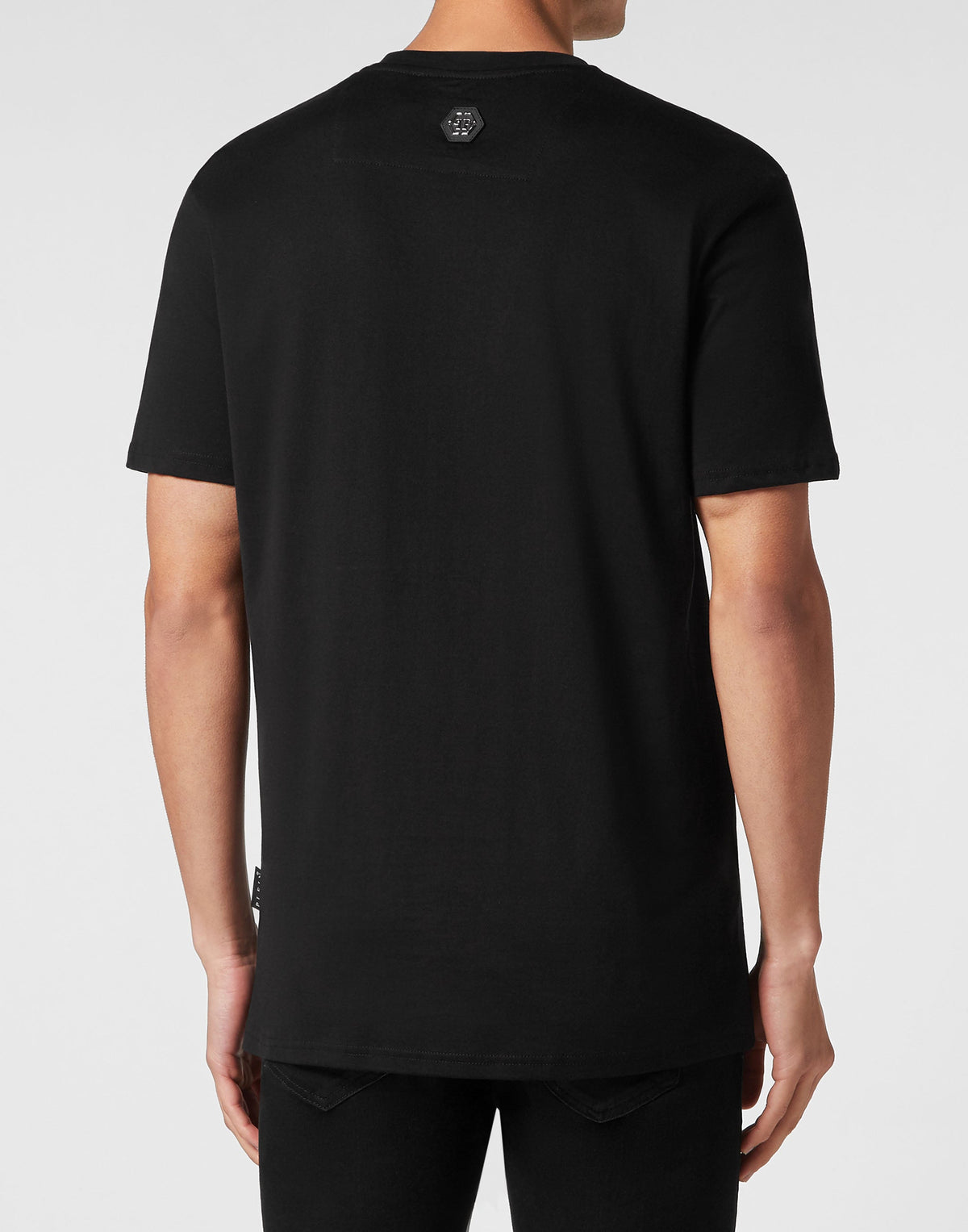 Philipp Plein|T-shirt Round Neck SS Chrome black Men's T-Shirt