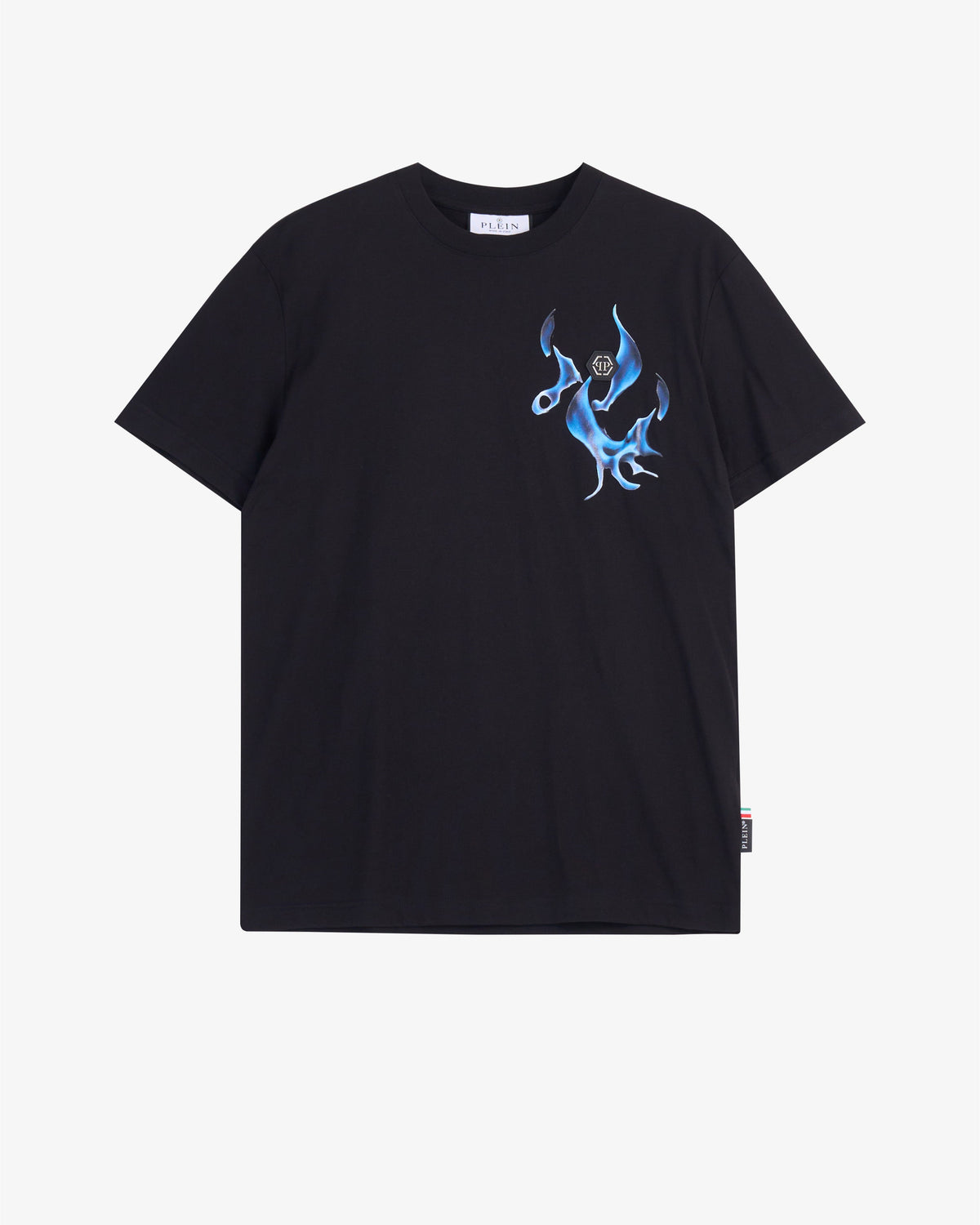 Philipp Plein|T-shirt Round Neck SS Flame Logos Men's T-Shirt