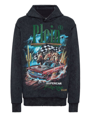 Philipp Plein|Hoodie Sweatshirt LS Racing Club Men's Hoodie