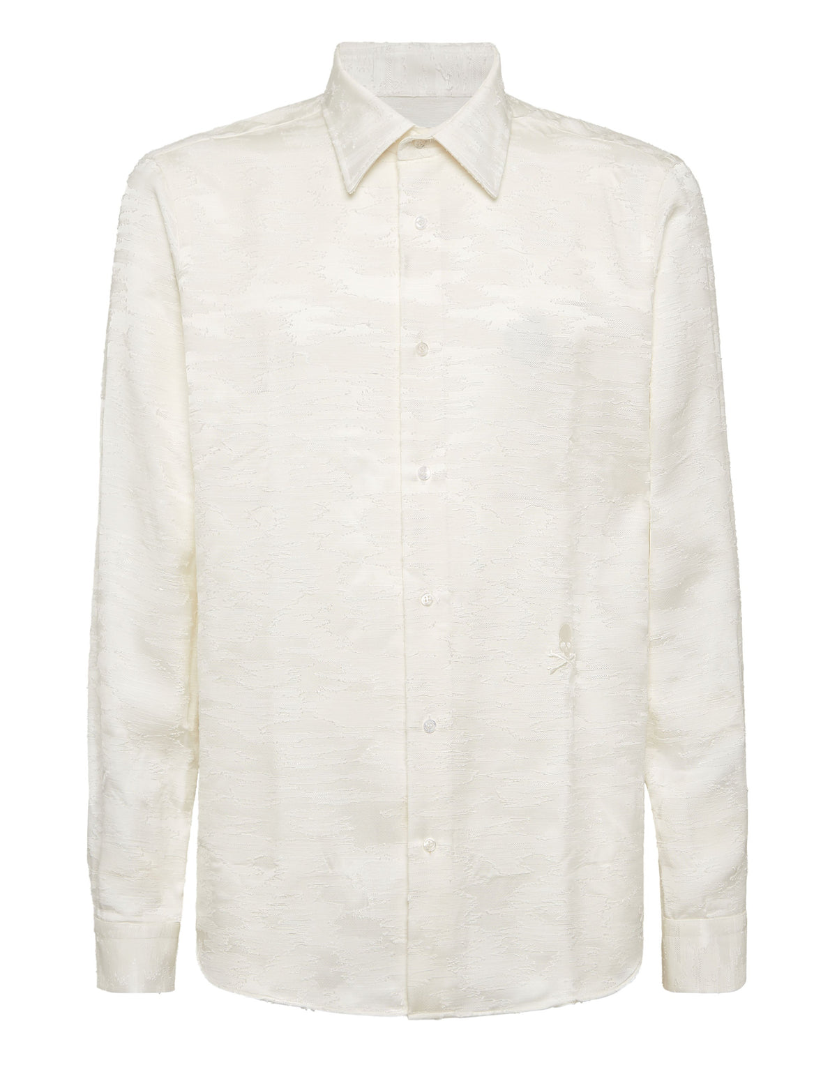 Philipp Plein|Shirt Sugar Daddy Cut LS Skull&Bones Men's Shirt