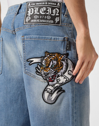 Philipp Plein｜Denim Shorts Formentera Fit Men's Denim Shorts