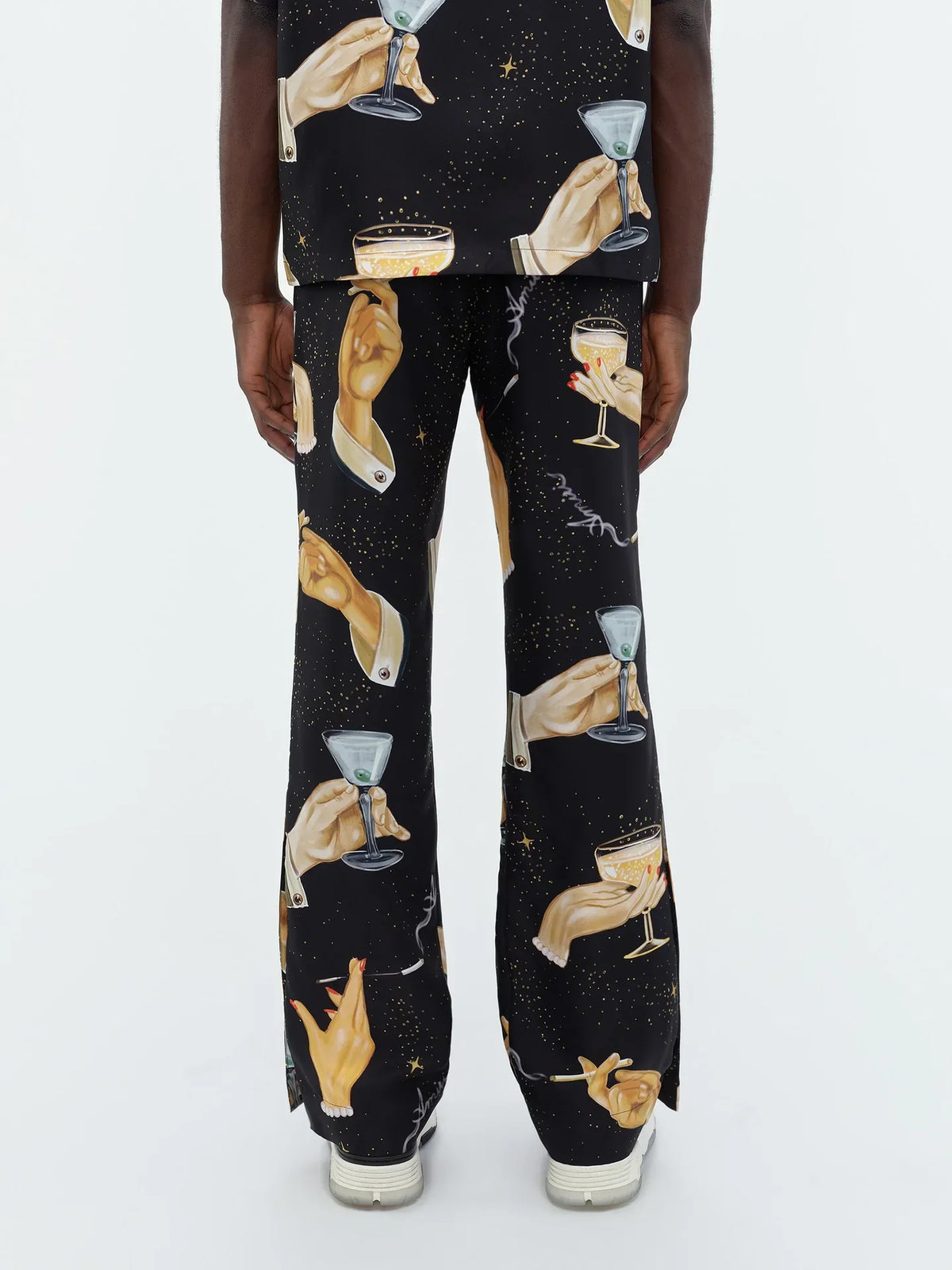AMIRI｜Champagne Silk Flare Men's Trousers