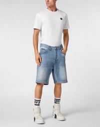 Philipp Plein｜Denim Shorts Formentera Fit Men's Denim Shorts