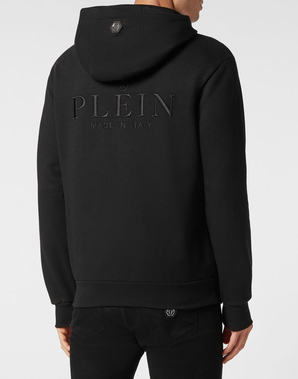 Philipp Plein｜Hoodie Sweatshirt Skull strass black Men's Hoodie