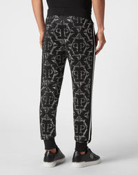 Philipp Plein｜Jogging Trousers Chrome black Men's Sweatpants