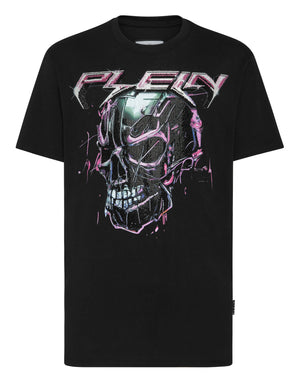 Philipp Plein｜T-shirt Round Neck SS Chrome black Men's T-Shirt