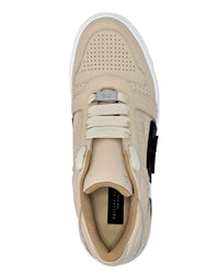 Philipp Plein｜Leather Lo-Top Sneakers beige Men's Sneakers