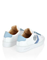 Philipp Plein｜Lo-Top Leather Arrow Force Strass Sneakers Women's Sneakers