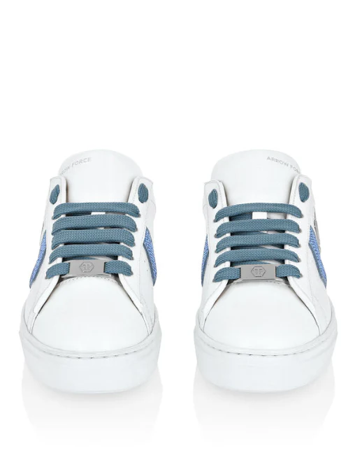 Philipp Plein｜Lo-Top Leather Arrow Force Strass Sneakers Women's Sneakers
