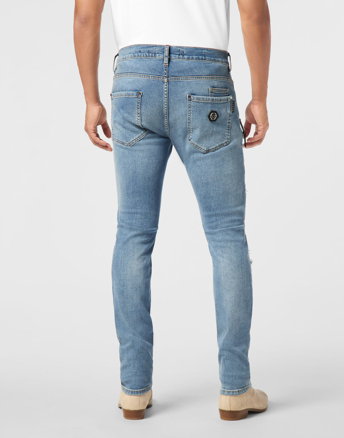 Philipp Plein｜Rock Star Fit Jeans American Flag Men's Jeans