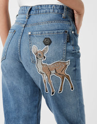 Philipp Plein｜Mom Fit Jeans Bambi Women's Jeans