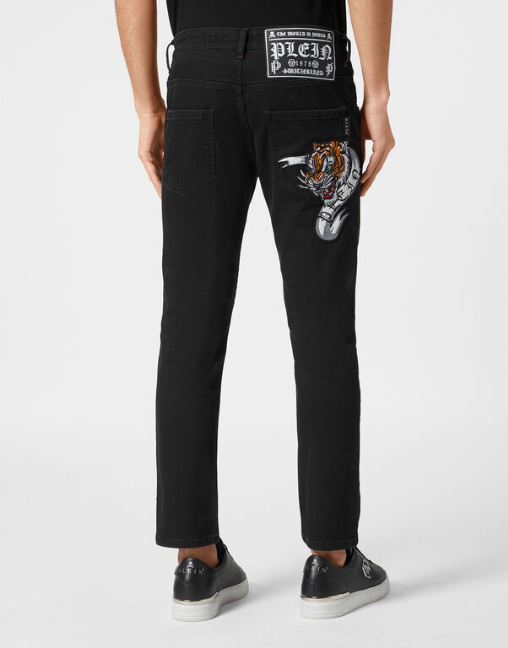 Philipp Plein｜Denim Trousers Skinny Fit Men's Jeans