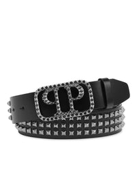 PHILIPP PLEIN Leather Belt Studs