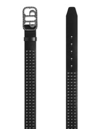 Philipp Plein｜Leather Belt Studs Belt