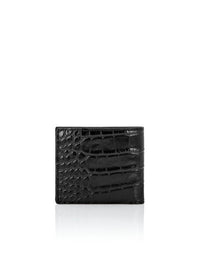 Philipp Plein｜Crocco Printed Leather French Wallet Gothic Plein Wallet