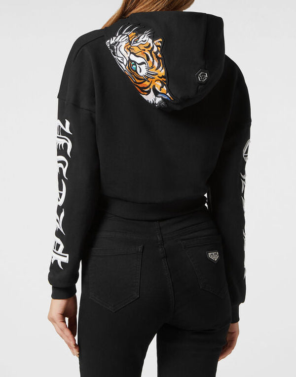 Philipp Plein｜Hoodie sweatshirt Gothic Plein-WJB1743 Women's Hoodie
