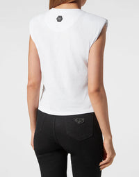 Philipp Plein｜Strass Tank top Heart Women's Top