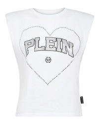 PHILIPP PLEIN Strass Tank top Heart