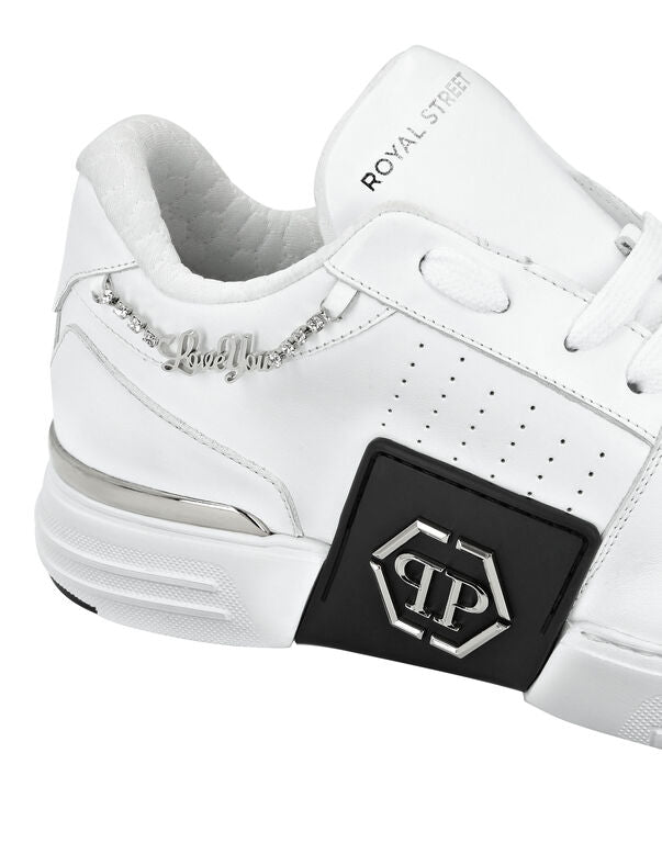 Philipp Plein｜Lo-Top Nappa Leather Royal Street Sneakers Men's Sneakers