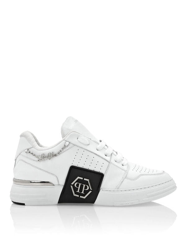 Philipp Plein｜Lo-Top Nappa Leather Royal Street Sneakers Men's Sneakers