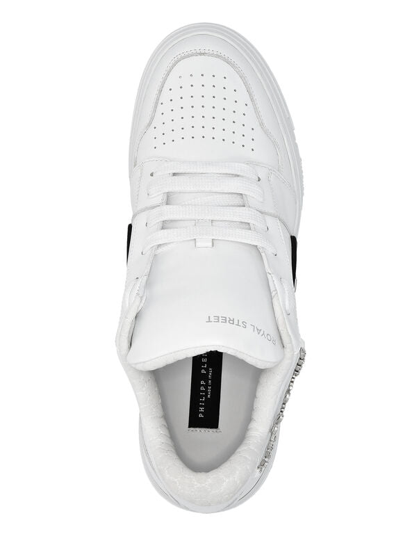 Philipp Plein｜Lo-Top Nappa Leather Royal Street Sneakers Men's Sneakers