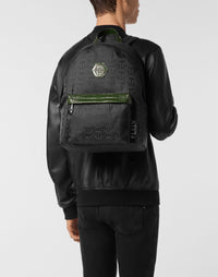 Philipp Plein｜Nylon Backpack Monogram Backpack