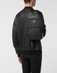 Philipp Plein｜Nylon and Leather Cross-Body Monogram Crossbody Bag