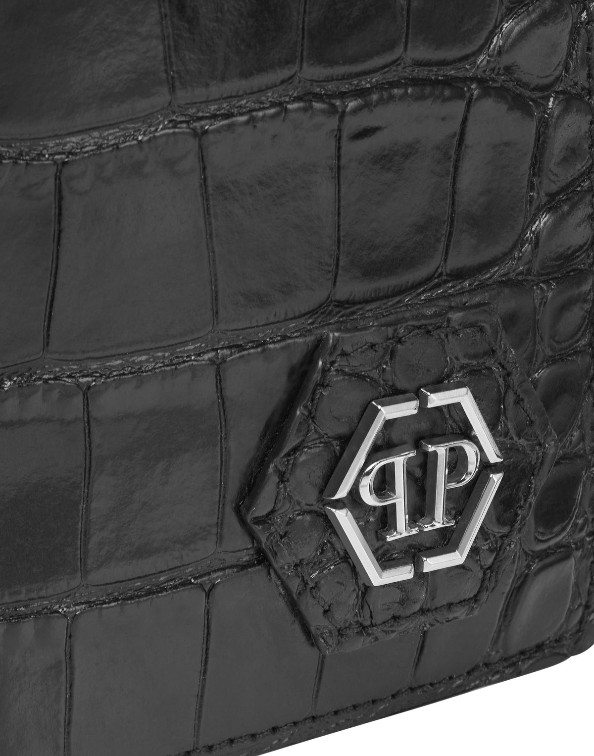 Philipp Plein｜Leather Passport Holder PP Men's Passport Holder
