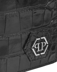 Philipp Plein｜Leather Passport Holder PP Men's Passport Holder