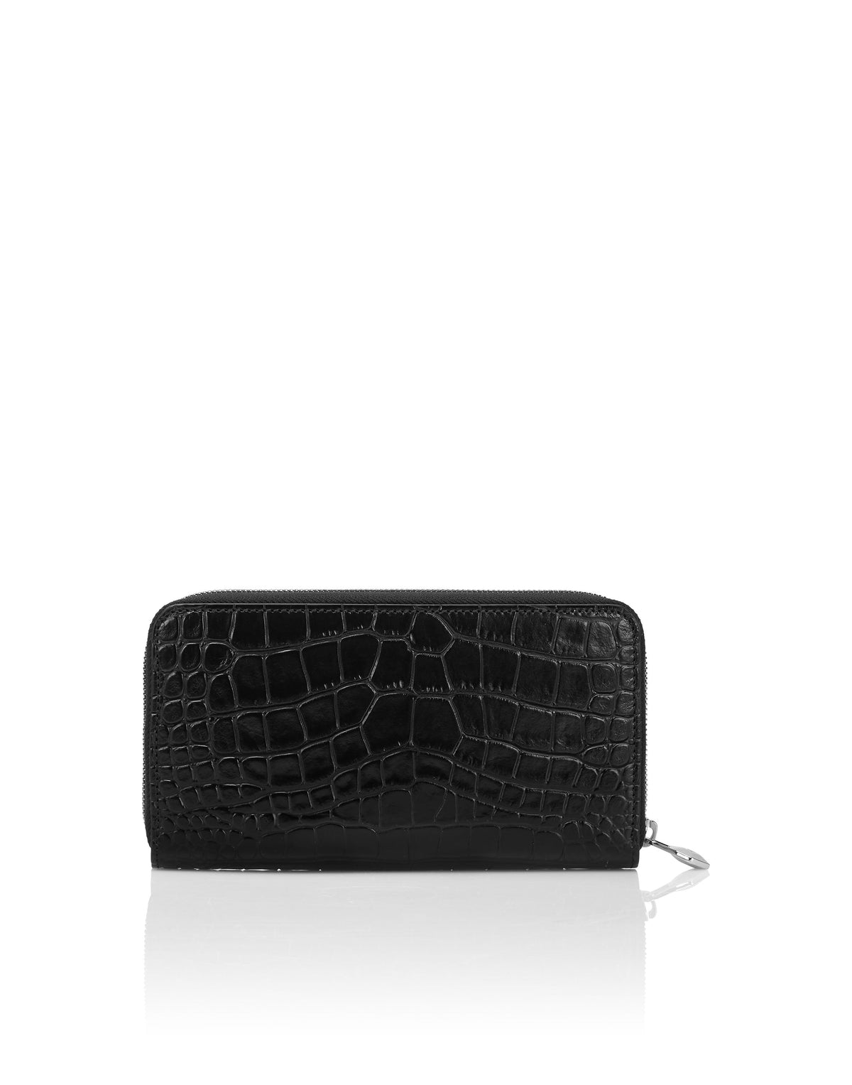 Philipp Plein｜Rounded Zip Wallet Cocco Women's Wallet
