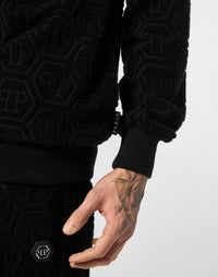 Philipp Plein｜Jacquard Tracksuit Jacket Monogram Men's Tracksuit Jacket