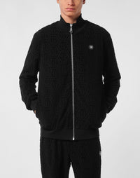 Philipp Plein｜Jacquard Tracksuit Jacket Monogram Men's Tracksuit Jacket