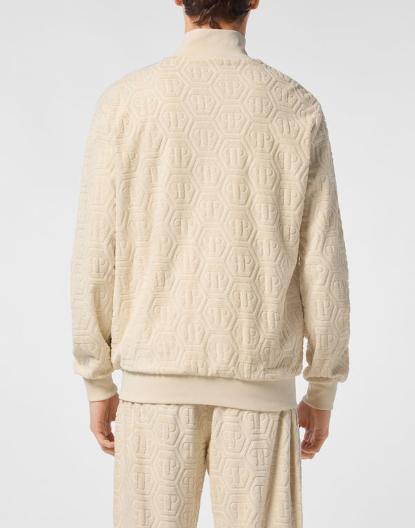 Philipp Plein｜Jacquard Tracksuit Jacket Monogram Men's Tracksuit Jacket