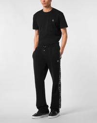 Philipp Plein｜Fleece Tracksuit Pants Plein Tape Men's Tracksuit Pants