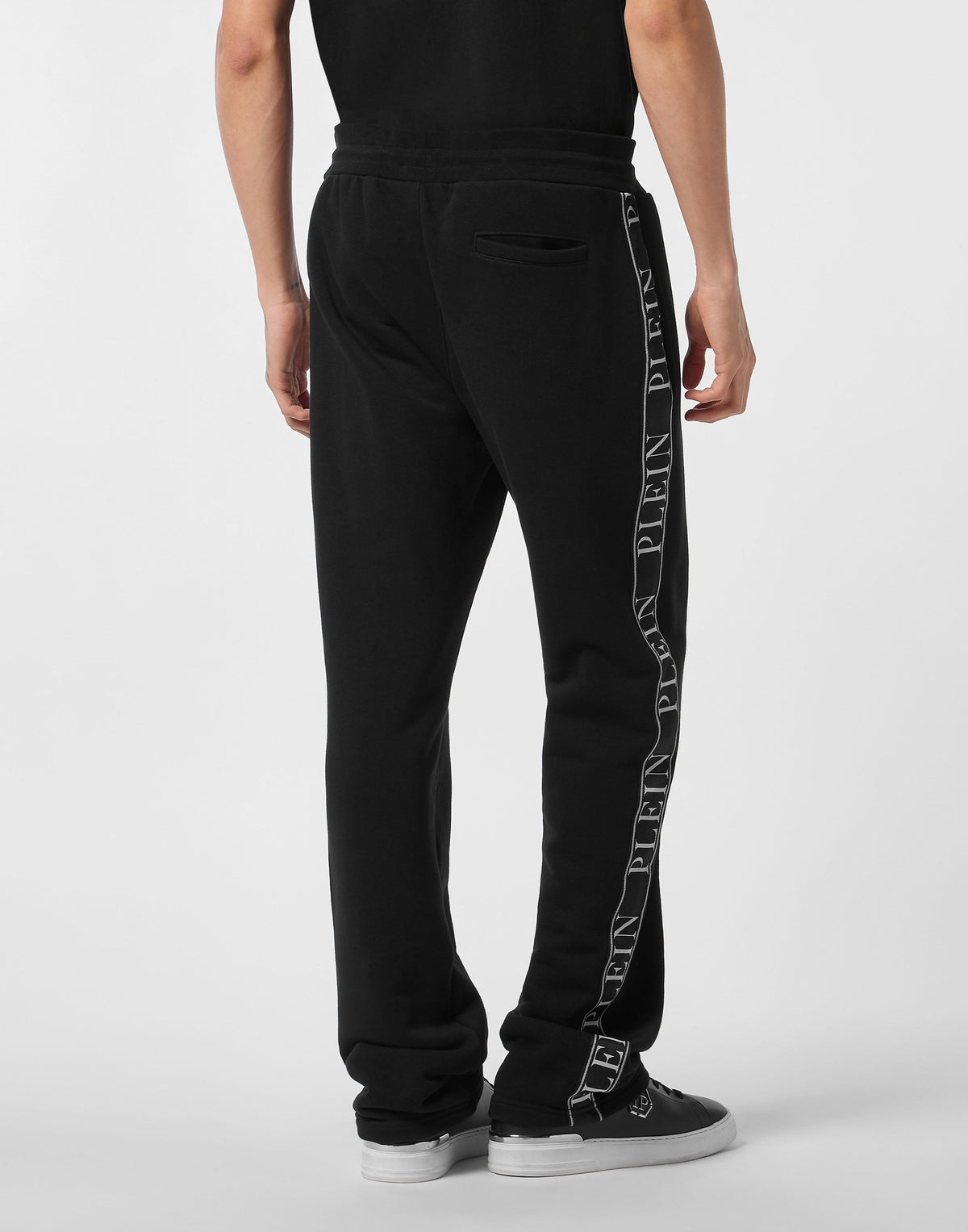 Philipp Plein｜Fleece Tracksuit Pants Plein Tape Men's Tracksuit Pants