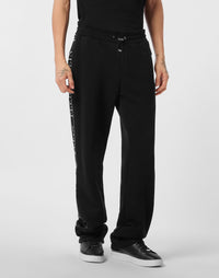 Philipp Plein｜Fleece Tracksuit Pants Plein Tape Men's Tracksuit Pants