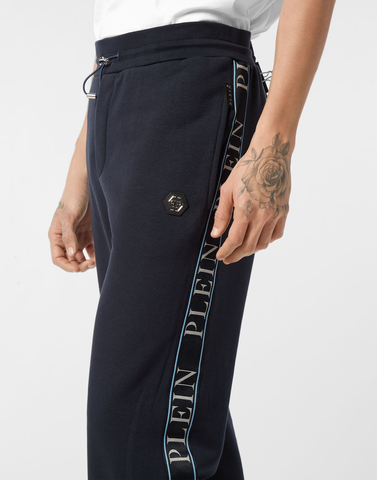 Philipp Plein｜Fleece Tracksuit Pants Plein Tape Men's Tracksuit Pants