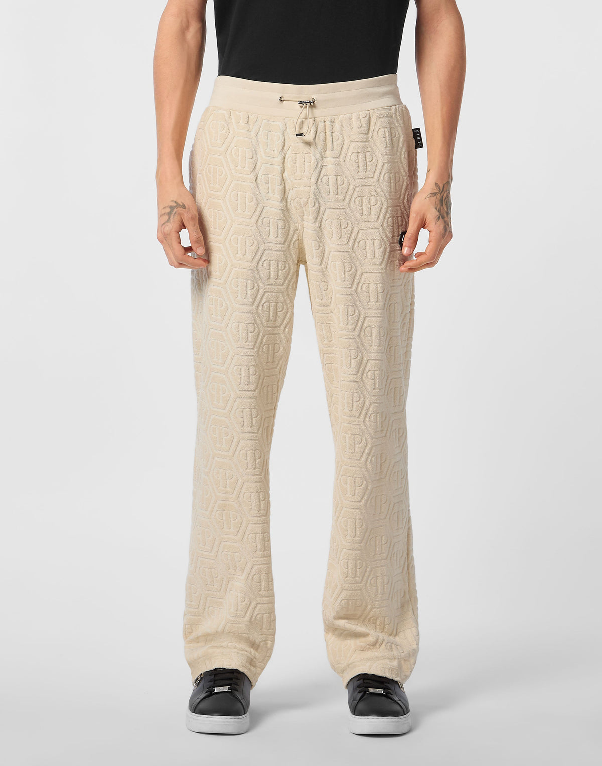 Philipp Plein｜Jacquard Tracksuit Pants Monogram Men's Tracksuit Pants