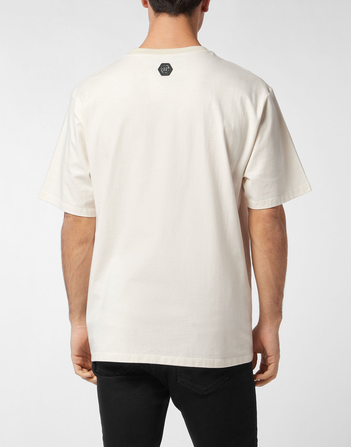 Philipp Plein｜Crystal Round Neck T-Shirt Teddy Bear Men's T-Shirt