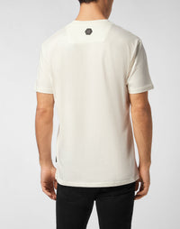 Philipp Plein｜Printed Round Neck T-Shirt Italic Men's T-Shirt