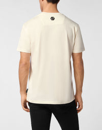 Philipp Plein｜Printed Round Neck T-Shirt Skull & Bones Men's T-Shirt