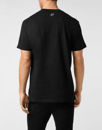 Philipp Plein｜Printed Round Neck T-Shirt Skull & Bones Men's T-Shirt