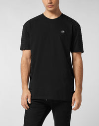 Philipp Plein｜Round Neck T-Shirt Biker Cut Men's T-Shirt