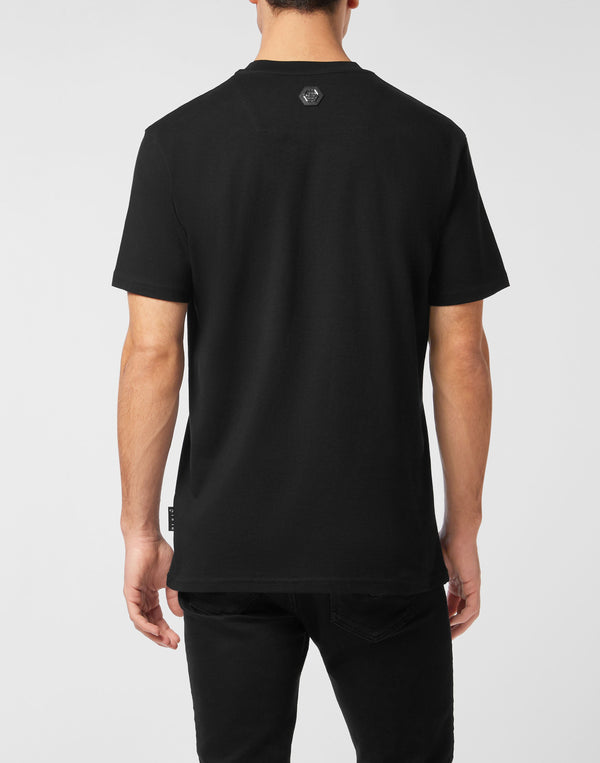 Philipp Plein｜Cotton Round Neck T-Shirt Chrome Plein Men's T-Shirt