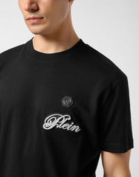 Philipp Plein｜Round Neck T-Shirt Basic Signature Men's T-Shirt