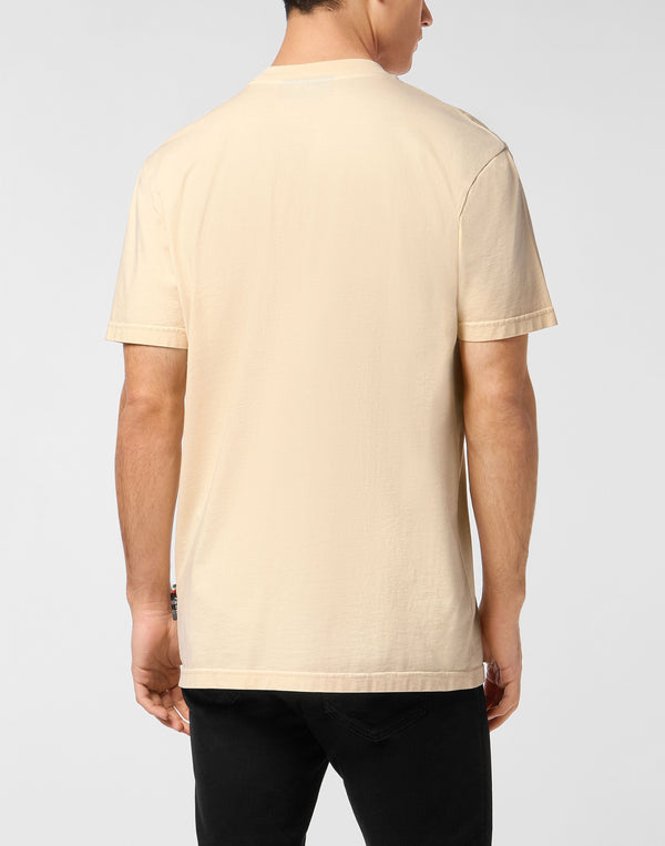 Philipp Plein｜Round Neck T-Shirt Basic Signature Men's T-Shirt