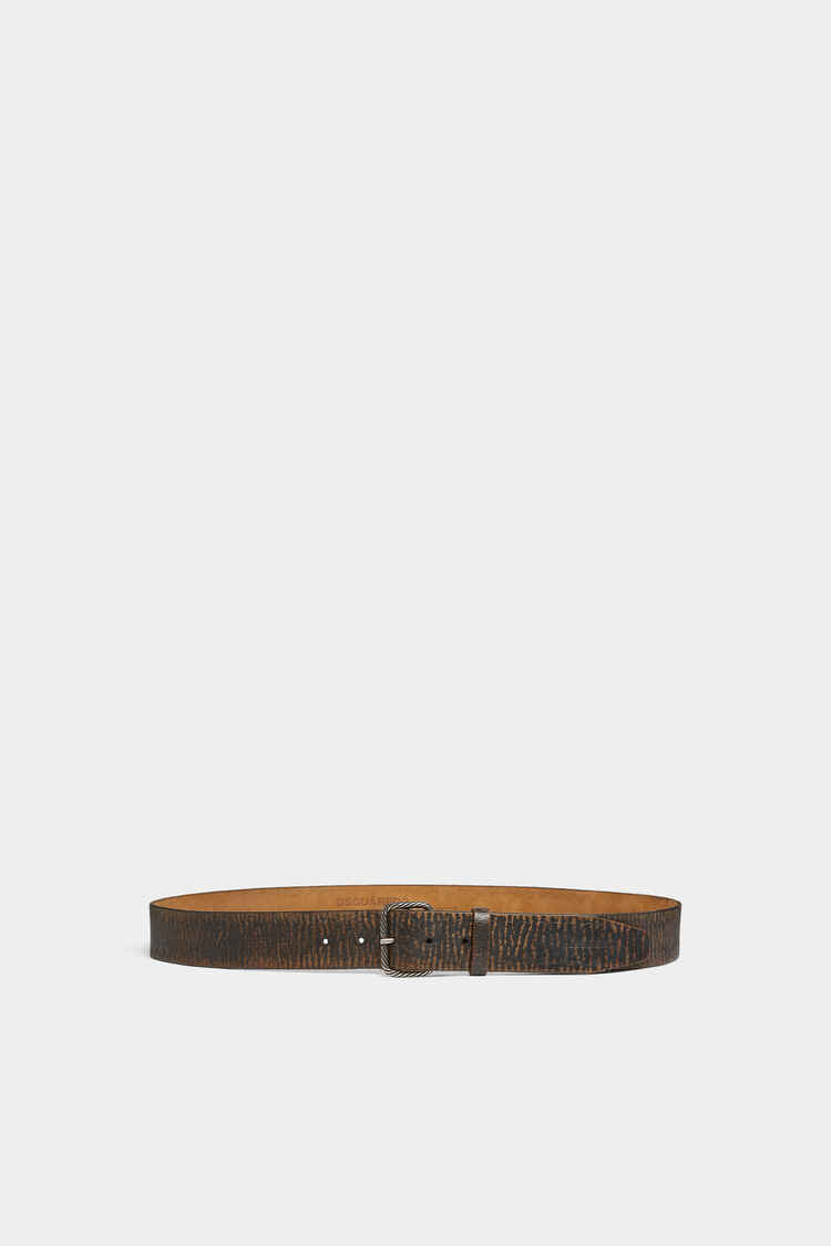 DSQUARED2｜VINTAGE BUCKLE SCALLOP BELT Men's Belt