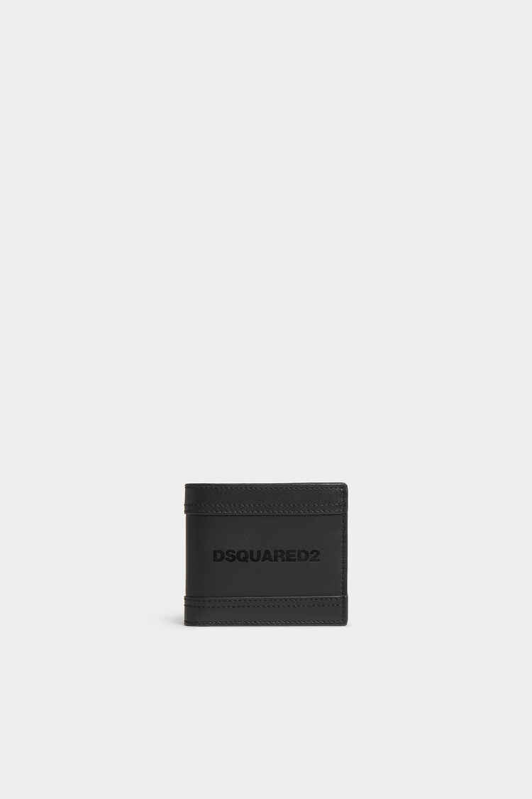 DSQUARED2｜DEEP BLACK LEATHER WALLET Men's Wallet