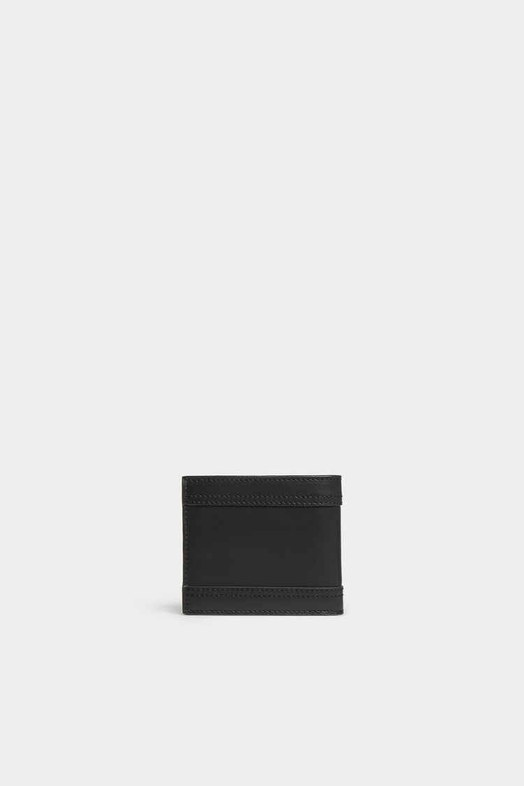 DSQUARED2｜DEEP BLACK LEATHER WALLET Men's Wallet
